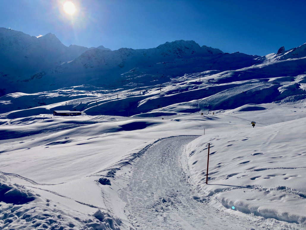 Nur über den Alpenblickweg kam man improvisiert von der Toblerone zurück zur SB Plattenhorn.