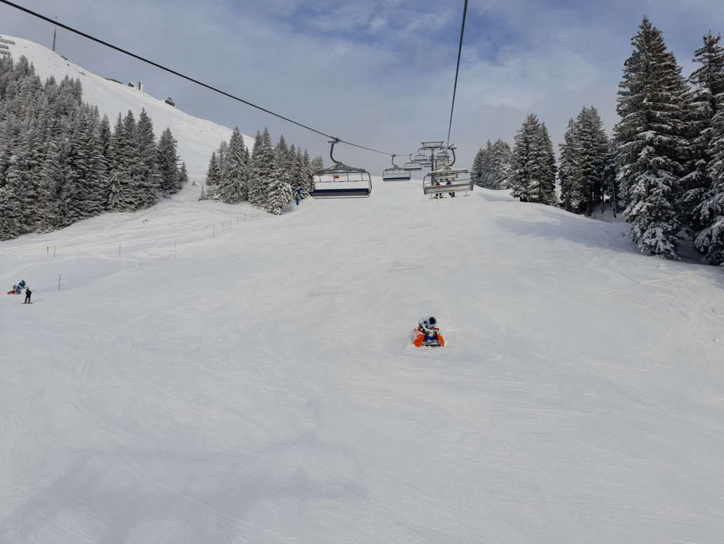 Foisching: volle Pistenbreite, griffig