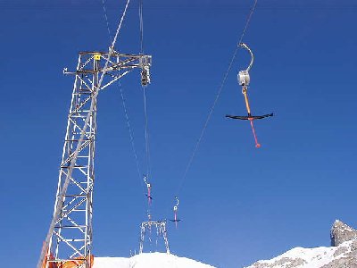 Sektion 4 die Leistungsstärkste mit 900p/h Skilift Oberalp 2