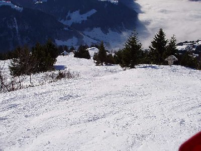 letzter Hang Richtung Mittelstation