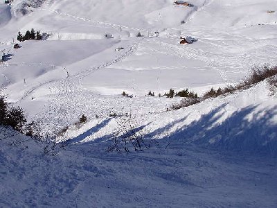 Erster Steilhang. Danach gehts ein wenig rauf.