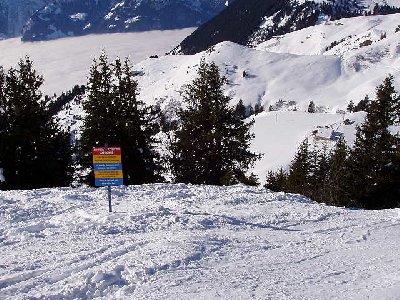 Einfahrt in die Talabfahrt