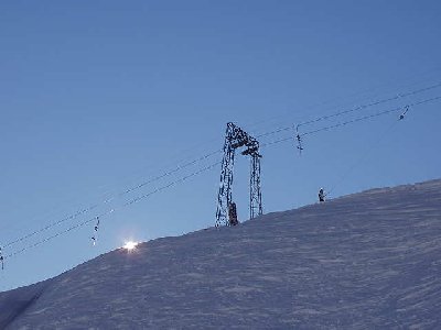 Oberalplift 2 mit Steilhang Übrigens ohne Wartungspodeste :-(