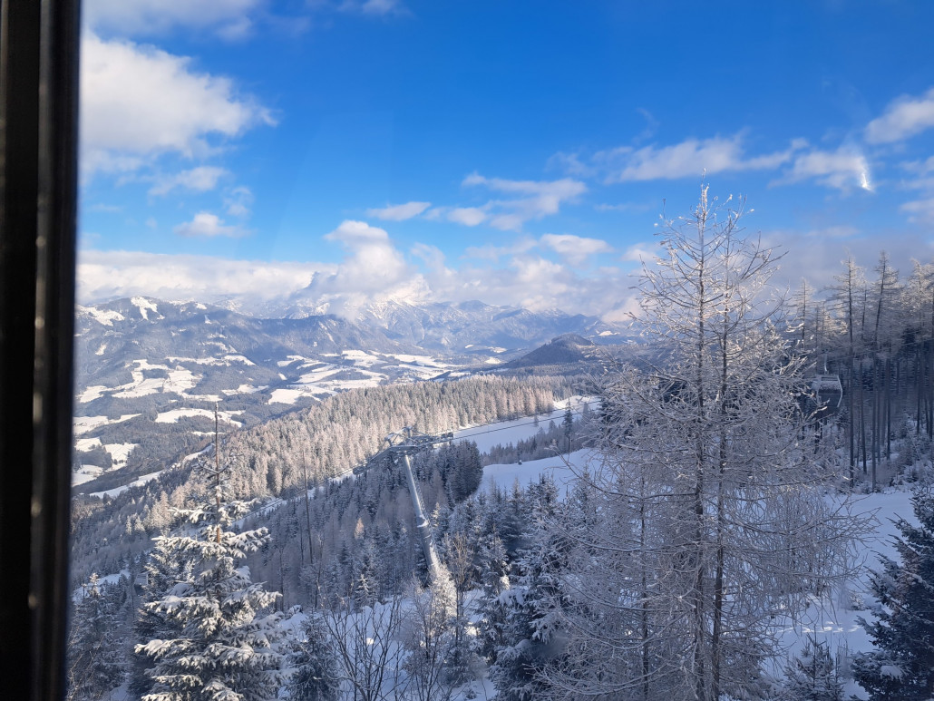 Strecke im oberen Drittel