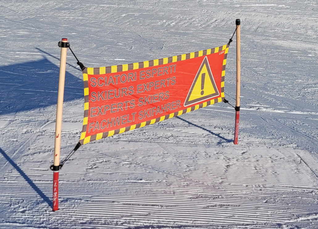 Nur für Fachwelt Skifahrer