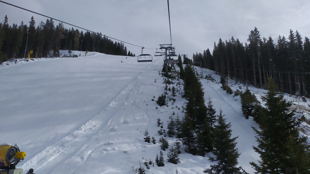 Die Piste an der Zeinisbahn war konstant leer.