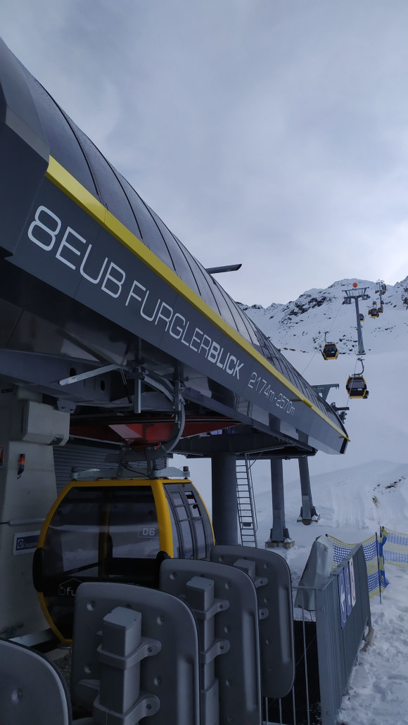 Die neue Gondelbahn.