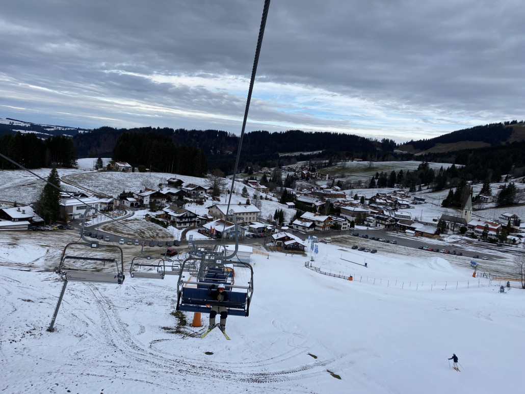 Blick Richtung Jungholz am Dienstag 20.12.2022