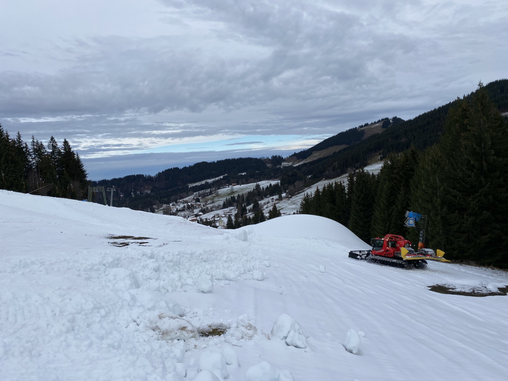 Verschiebearbeiten am Schroghofen 20.12.2022