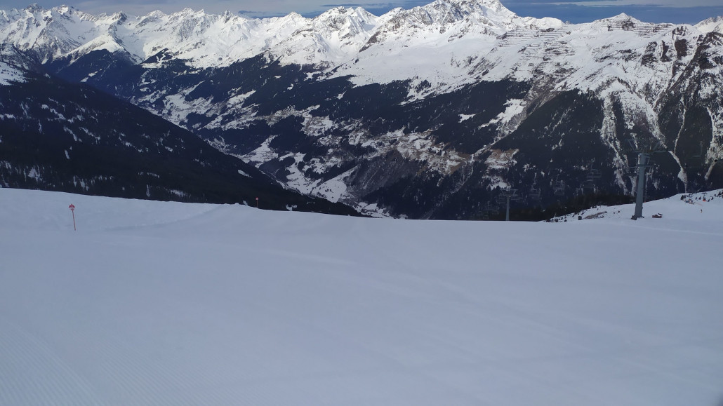 Test der Rossmoos Piste.