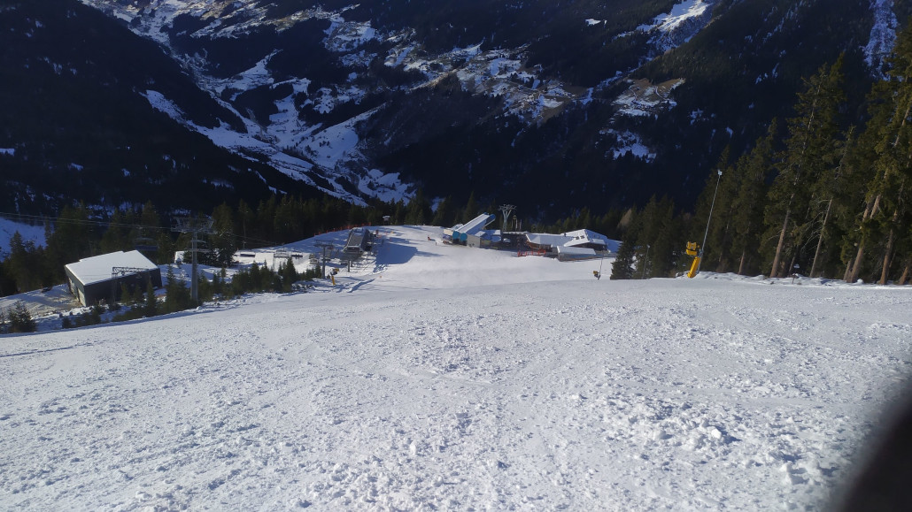 Der Steilhang ging bis zum Ende exzellent.