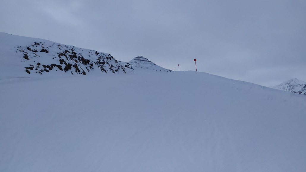 Auf dem Rückweg vom Furglerblick kamen ein paar Steine in der Pistenmitte heraus, diese waren jedoch umfahrbar.