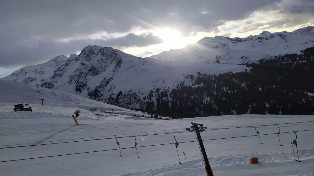 Zum Abschluss bot uns die Sonne ein tolles Panorama.
