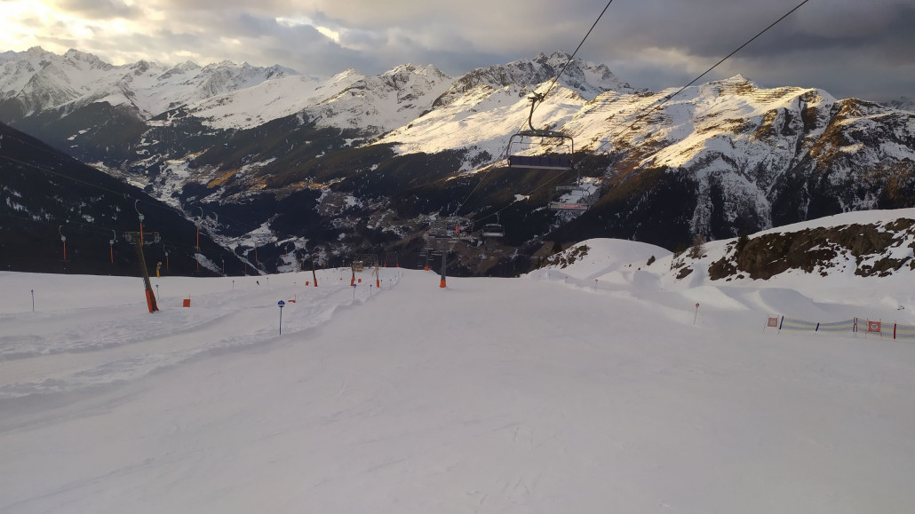 Und mit diesem Ausblick begann um 16:04 die letzte Abfahrt.
