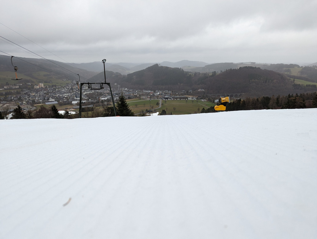 Im Gegensatz zu Gondel und K1 sogar präpariert.