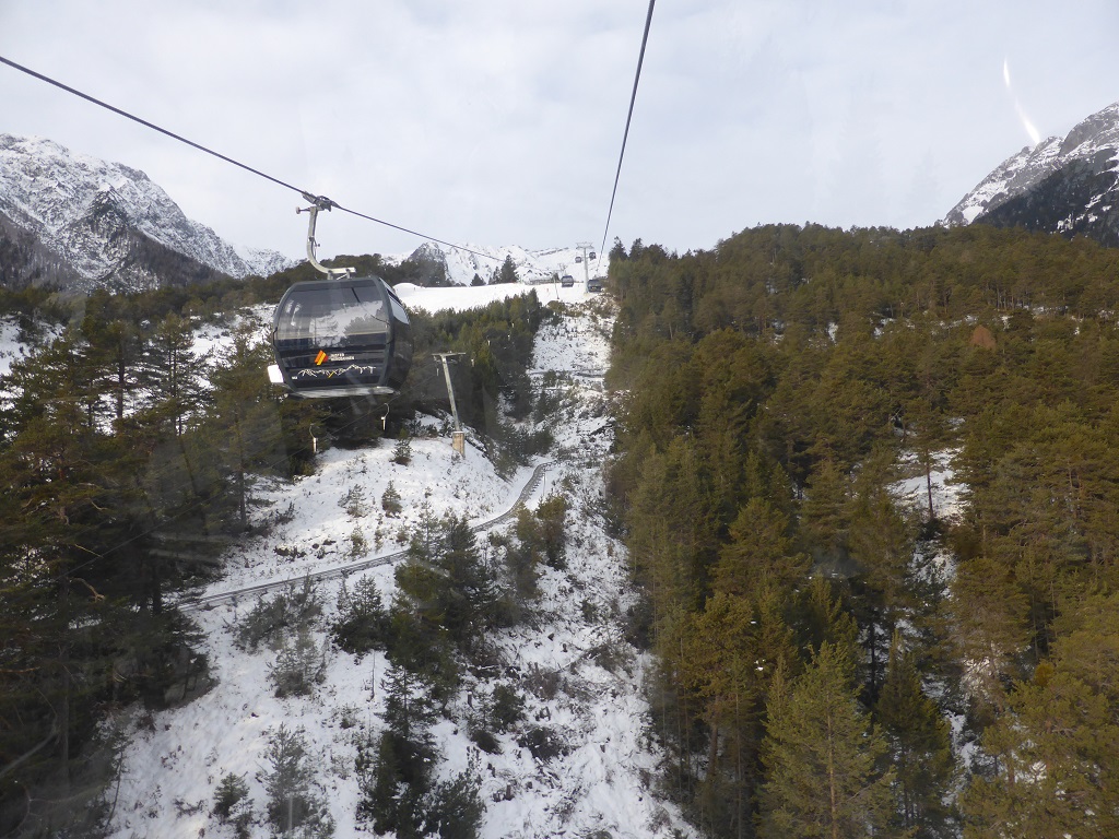 Bergfahrt in der UAlm-Bahn