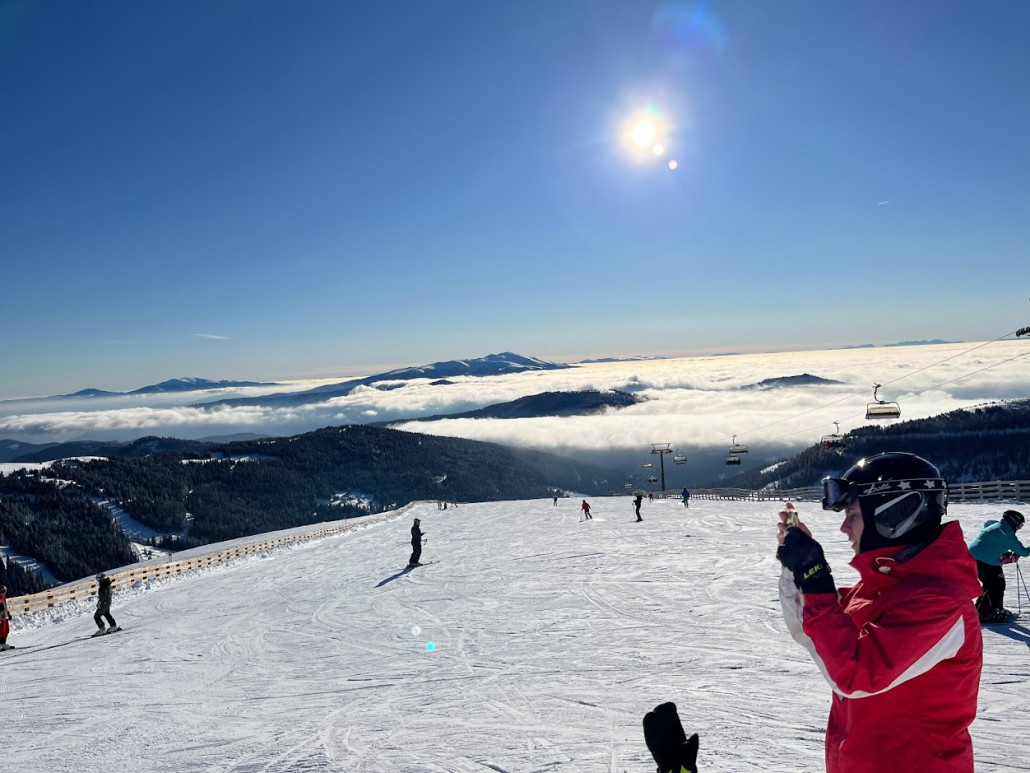 Von oben hat man einen schönen Blick nach Süden.