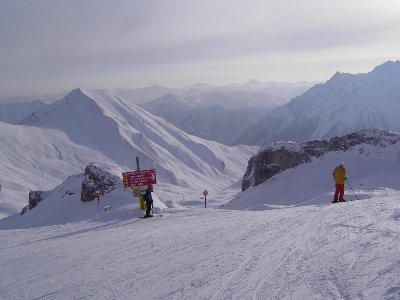 Aussicht von der Bergstation der 4KSB Visnitz.