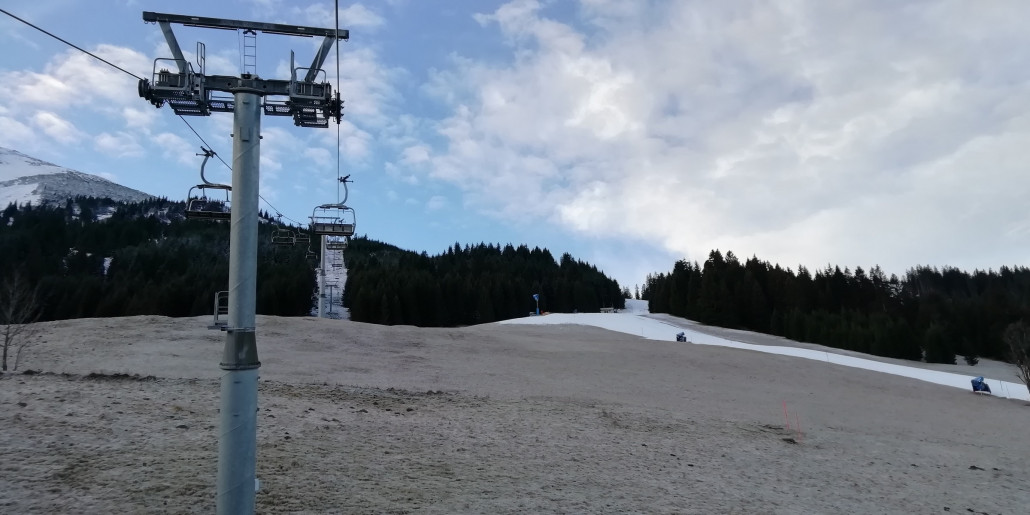 "Sommerliche" Auffahrt in der 4KSB