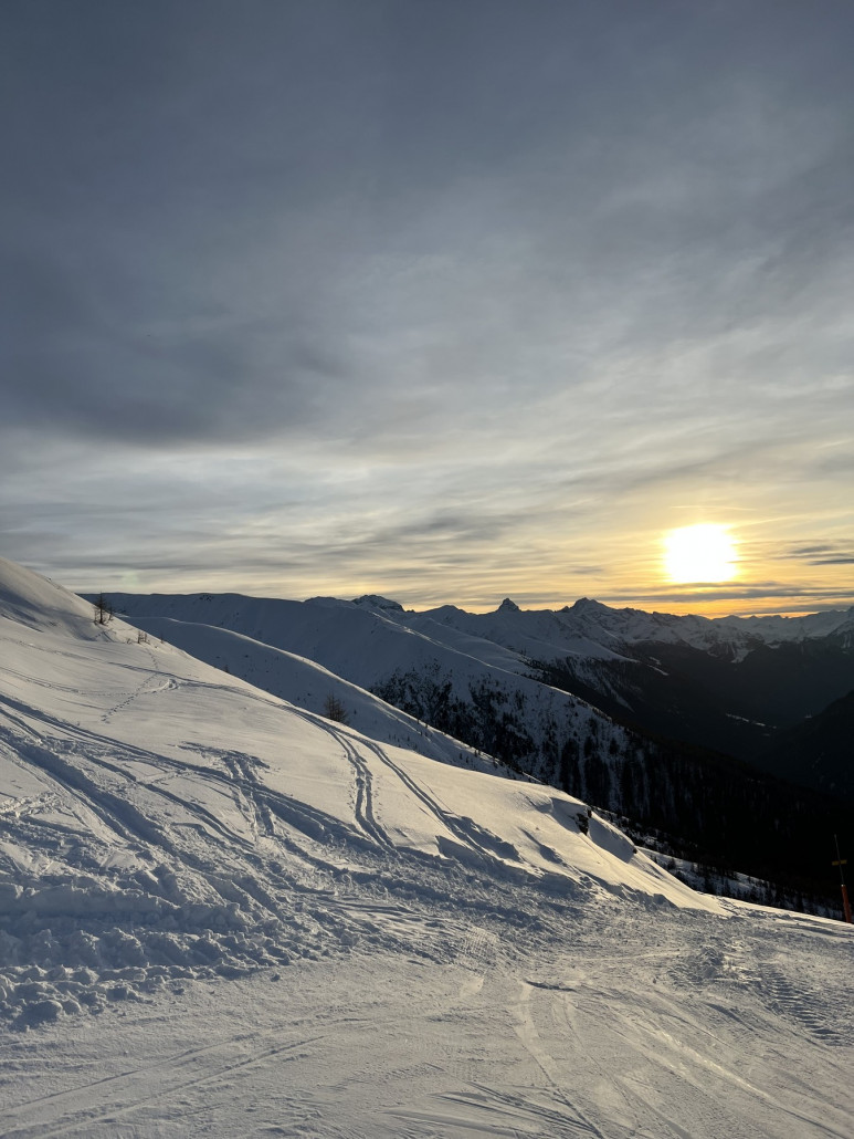 Die untergehende Sonne im Blick…