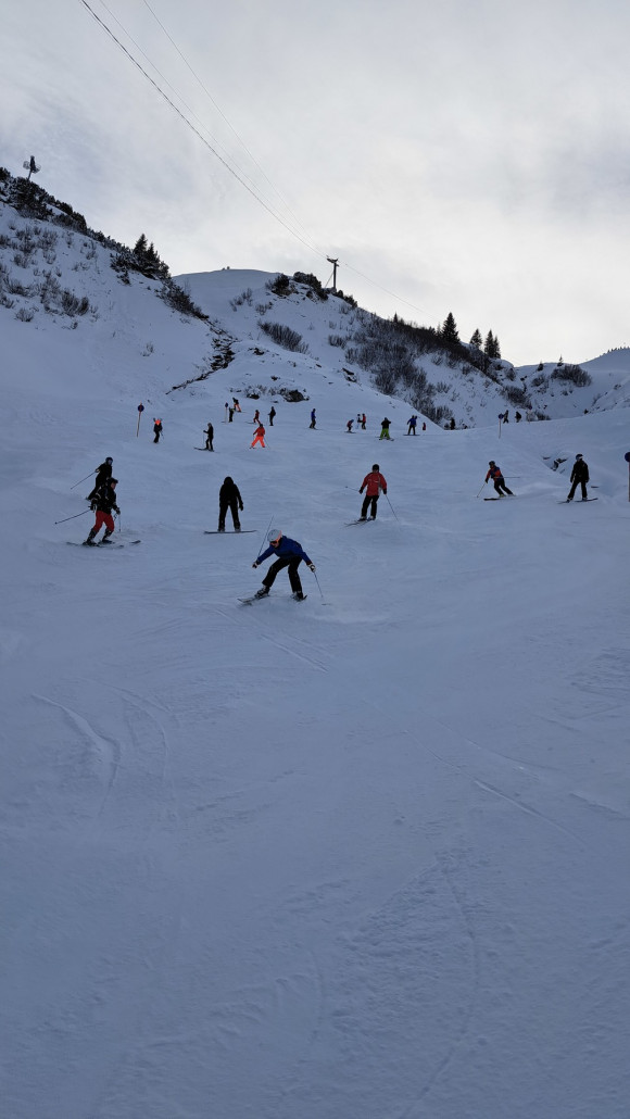 Einiges los auf der Piste