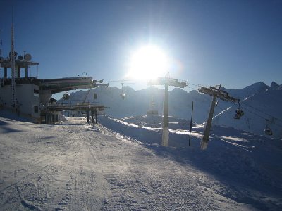 St. Christophbahn in der Sonne