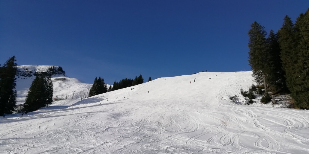 Herrlich zu fahrende Gund Abfahrt...