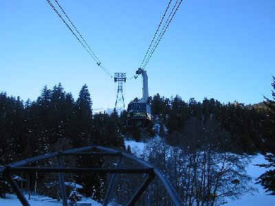 125PB Crap Sogn Gion bei der Einfahrt in die Talstation.