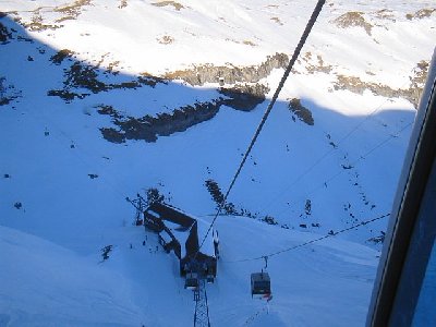 Mittelstation Fuorcla der 6EUB vom Crap Masegn zum Gletscher