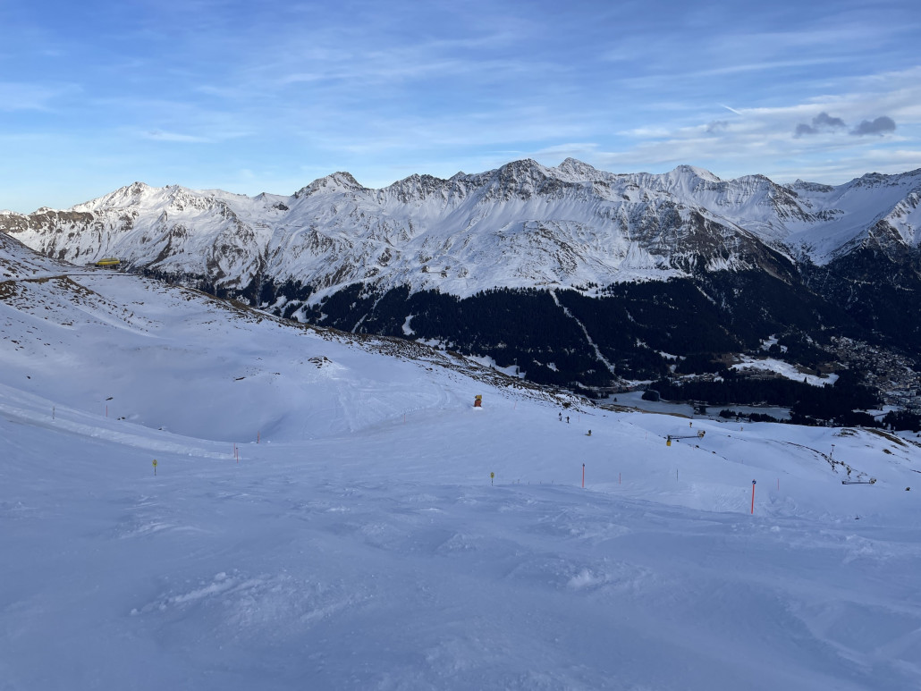 Hauptpiste am Lavoz. Alle müssen da durch. Für diesen Umstand war dieser Abschnitt heute um 15:30 Uhr eigentlich ganz akzeptabel.