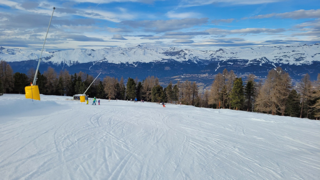 blaue Piste nach Sigeroulaz