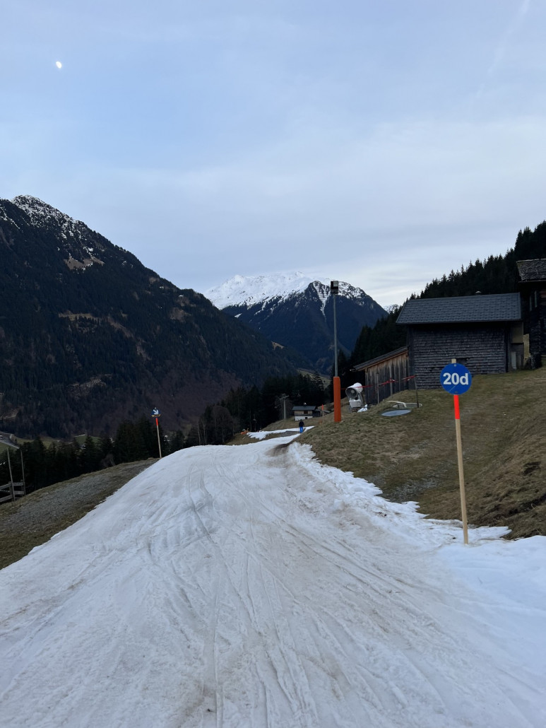 Noch gehts aber bei den Prognosen schaut’s eher schlecht aus für die Garfrescha Talabfahrt