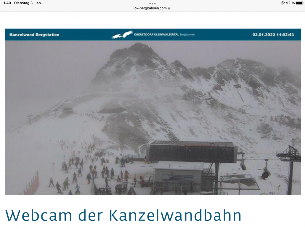 Selbst heute bei schlechtem Wetter viel los.