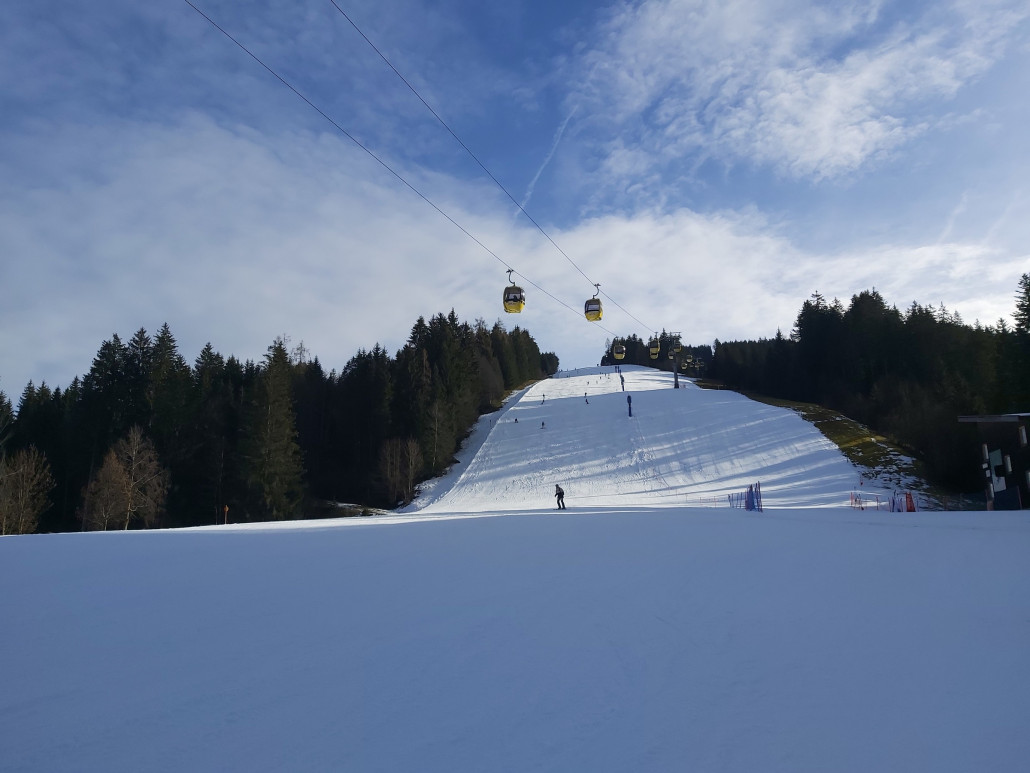 Die geöffneten Pisten können aber überzeugen.