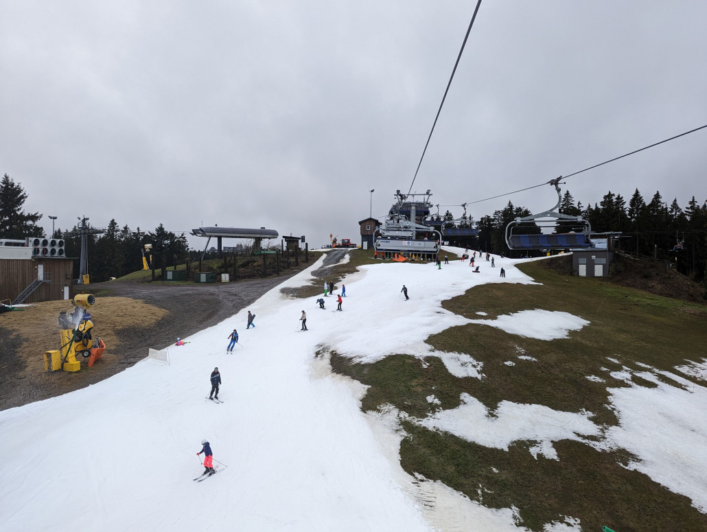 Das Gipfelplateau hat stark gelitten...