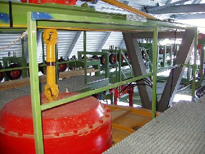 Abnahme der Fördererantriebe direkt ab der Umlenkscheibe