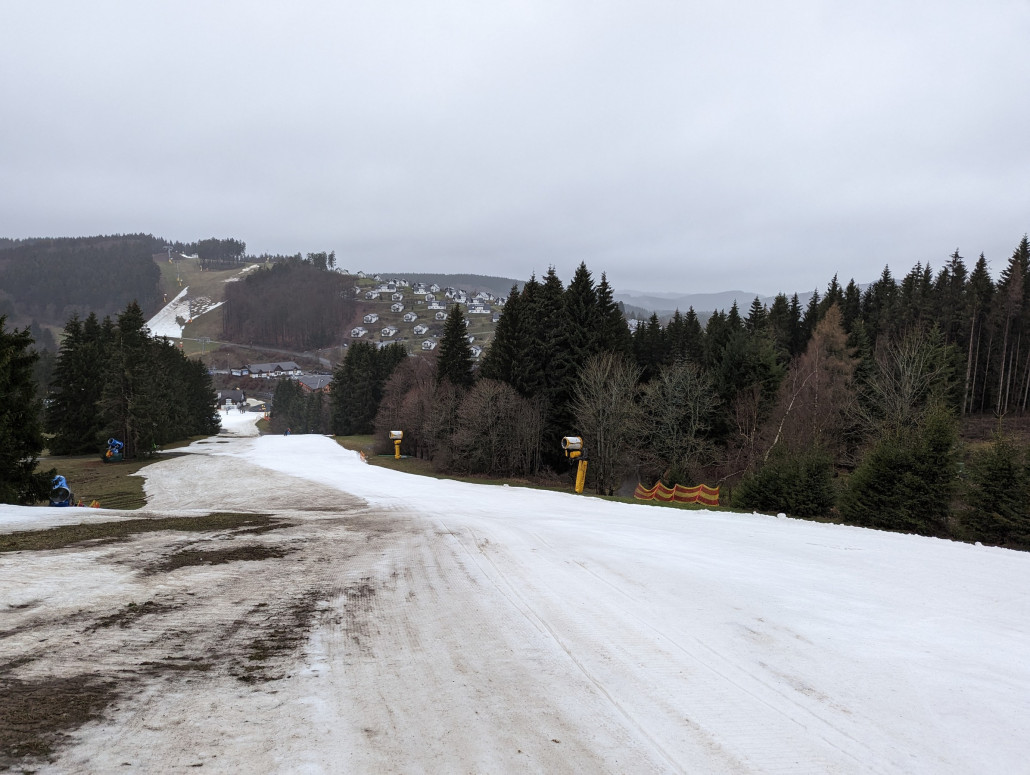 Büre-Herrloh nur noch schmal präpariert...