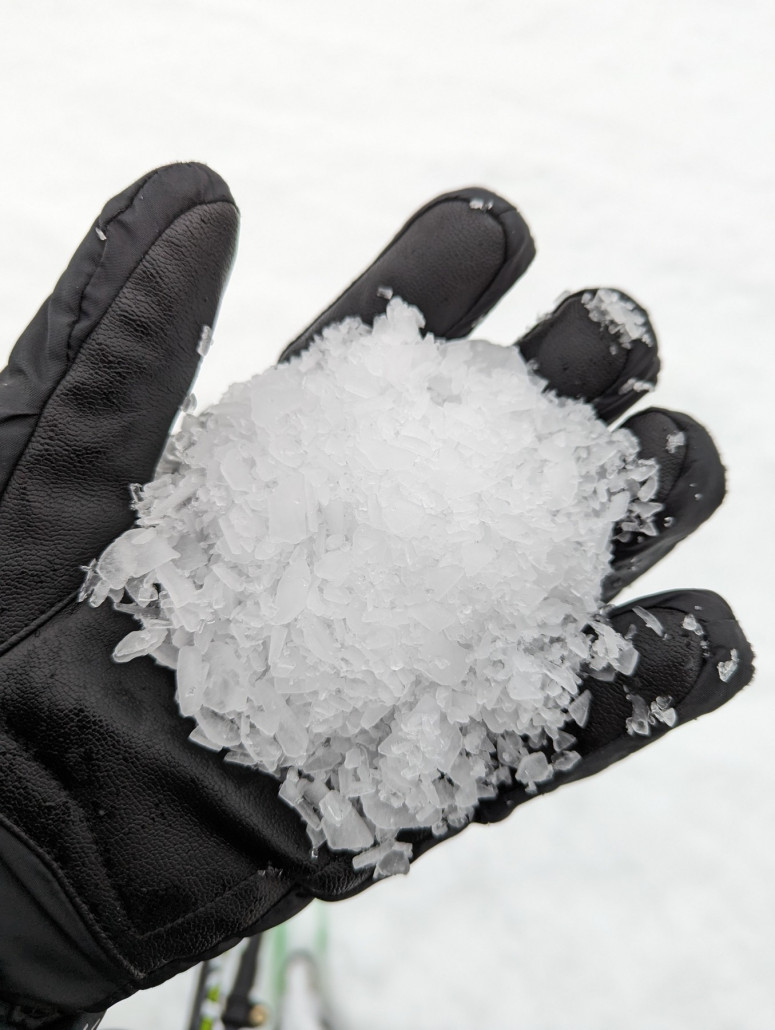 Scherbeneis aus einer der 3 Poppenberg-SFs