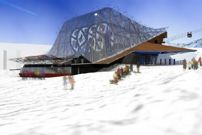 Galzigbahn neu Gebäude Rückseite