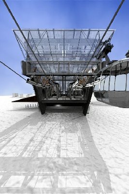 Galzigbahn neu Front mit Gondel