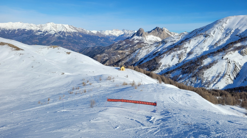 Col d'Allos Passhöhe von der Lac-Piste aus