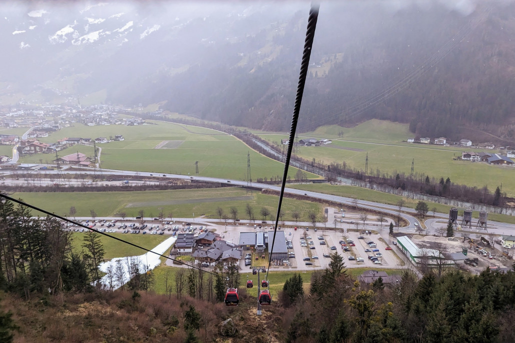 Unten im Zillertal Sauwetter.