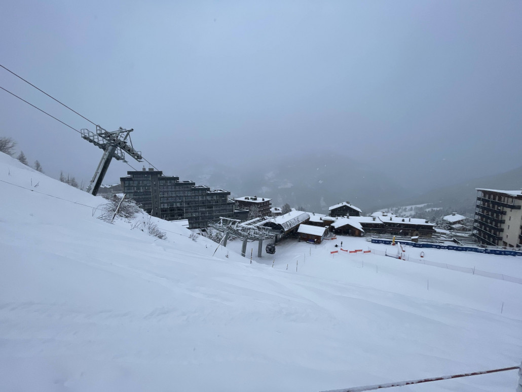 Die neue Grangettes Gondelbahn in Courchevel Village