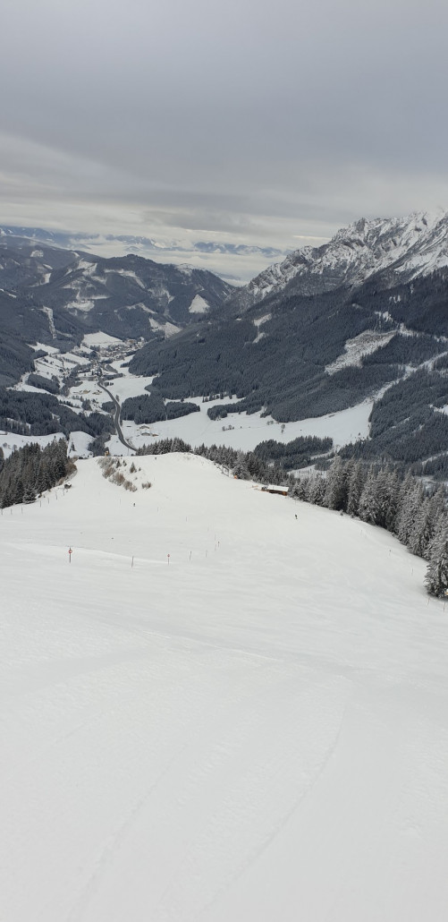 Piste 5 Panorama - am frühen morgen