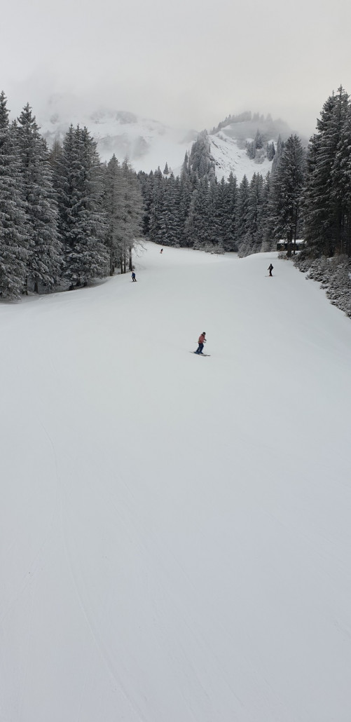 Piste 2 Mittel Abfahrt - Vormittag