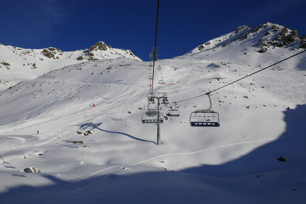 KSB Rosael. Morgens traumhaft zu fahren aber auch abends immer noch perfekte Pisten.
