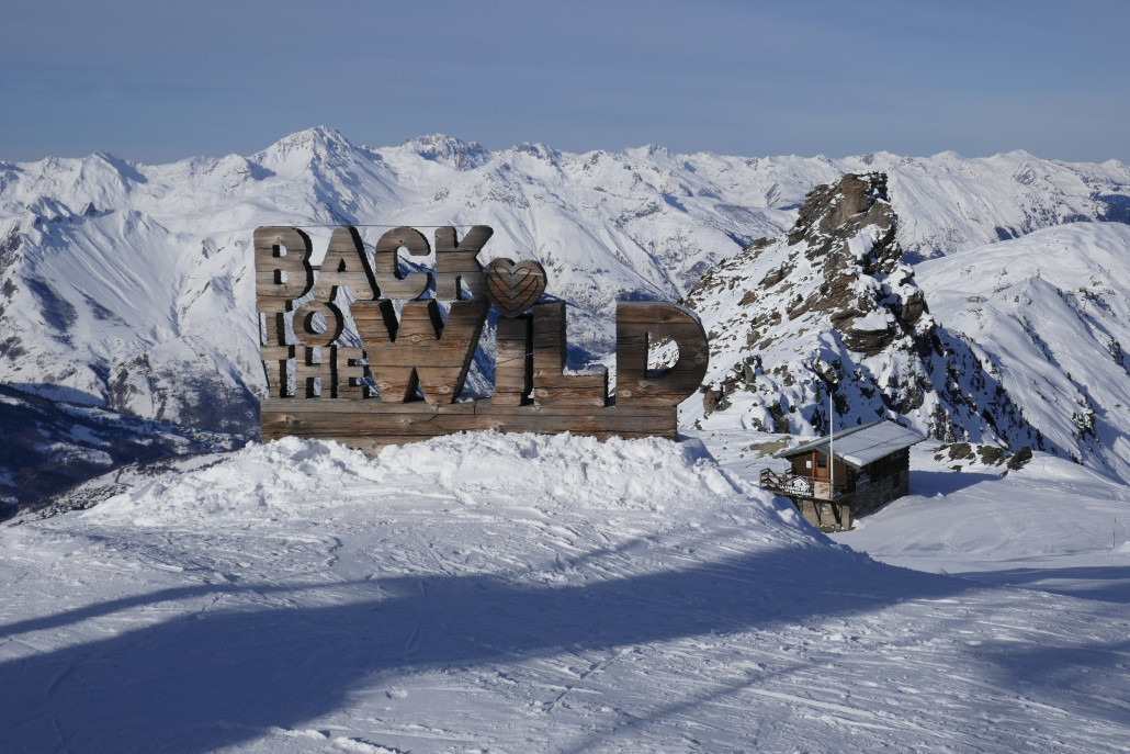 Der mittlere der 3 Übergänge Menuieres – Meribel.