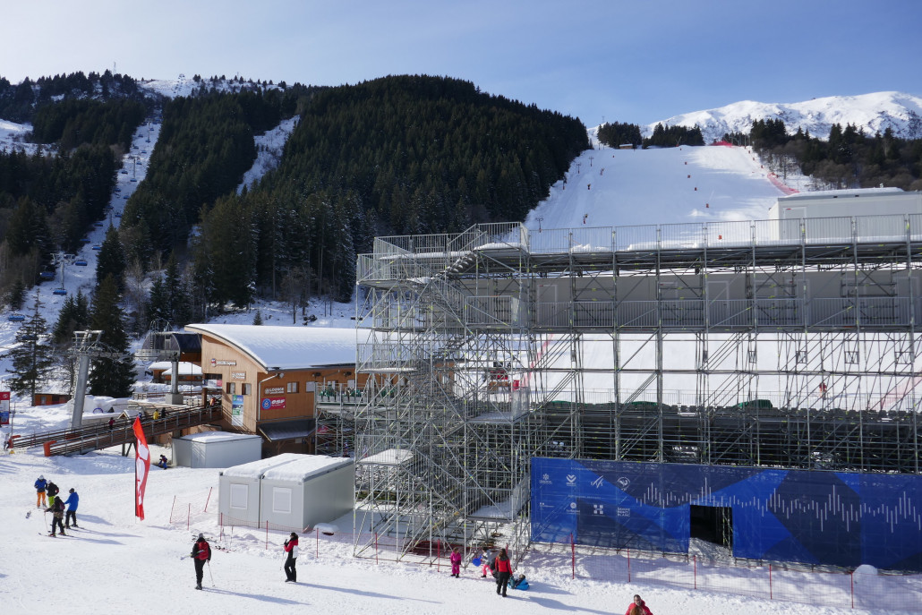 Vorbereitungen für die WM in Meribel im Februar.