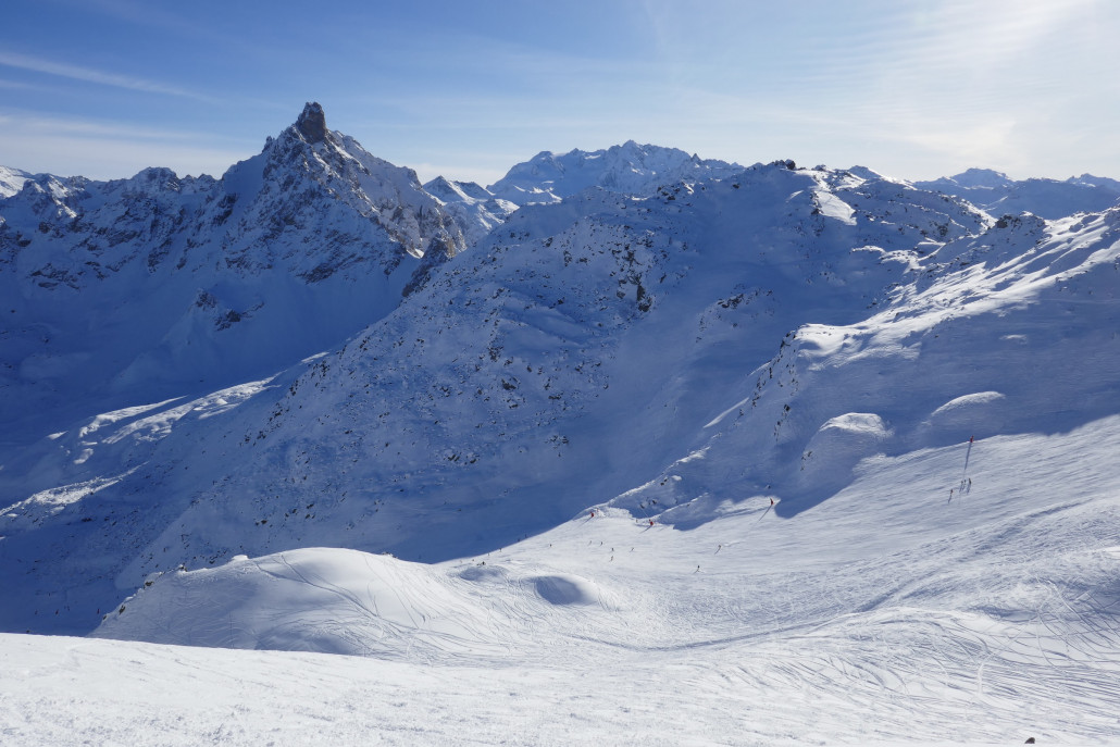Creux Piste von der Saulire nach Courchevel