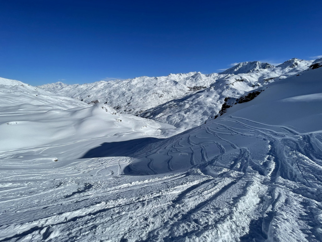 Durchs Gelände vom Point de la Masse nach Val Thorens